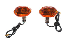 Load image into Gallery viewer, Chrome Snake Eye Marker Lamp Set Amber