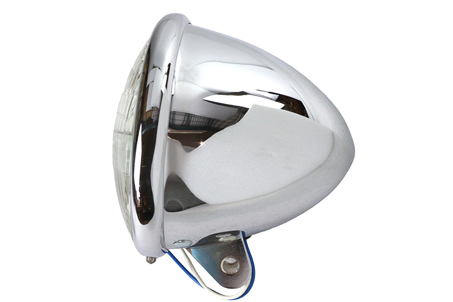 5-3/4 inch Round Headlamp Teardrop Style