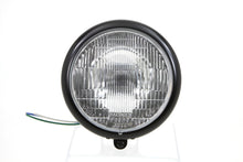 Load image into Gallery viewer, Black 5-3/4 inch Round Headlamp Assembly Teardrop Style