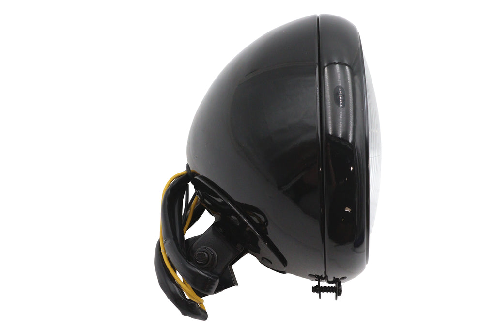 7 inch Headlamp Assembly H-4 Type Black