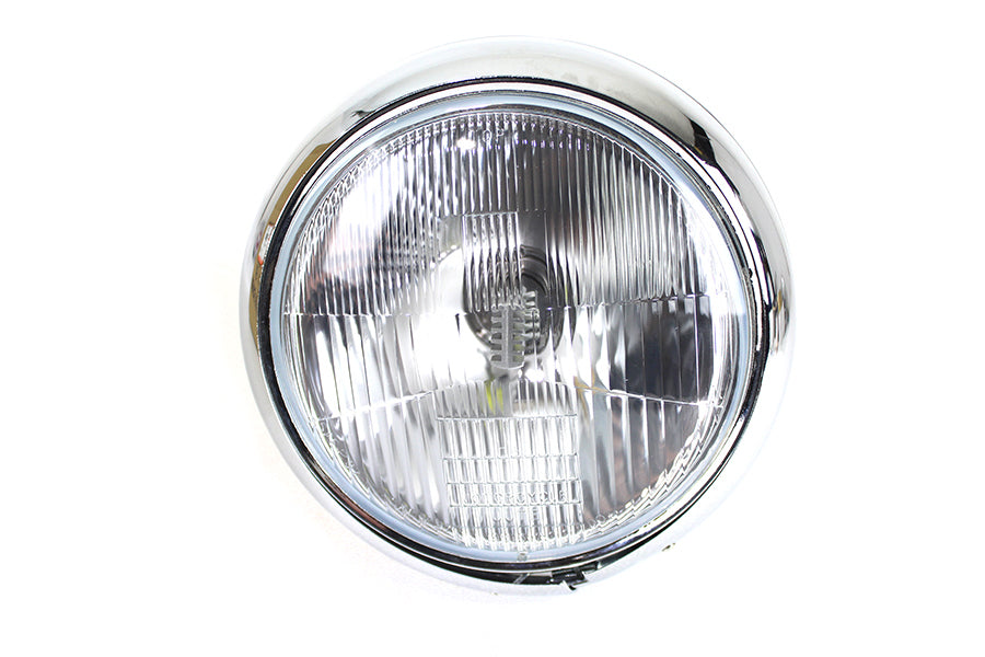 7 inch 6 Volt LED Glide Headlamp Chrome