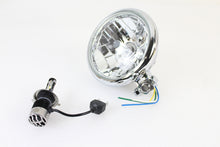 Load image into Gallery viewer, 5-3/4 inch Bates Style 12 Volt LED Headlamp Chrome