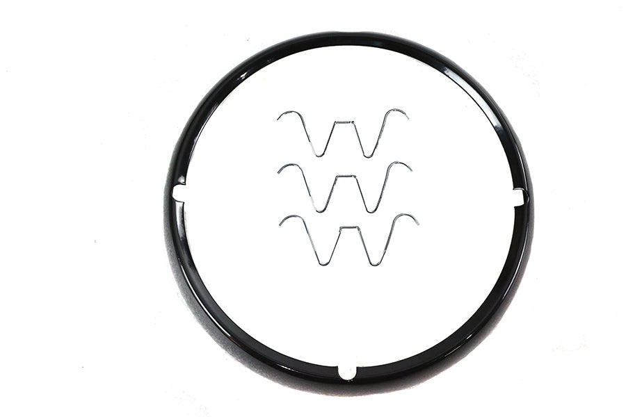 Outer Headlamp Trim Rim Black