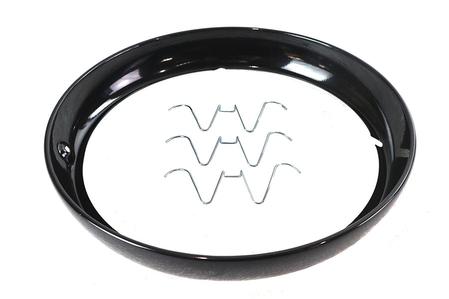 Outer Headlamp Trim Rim Black