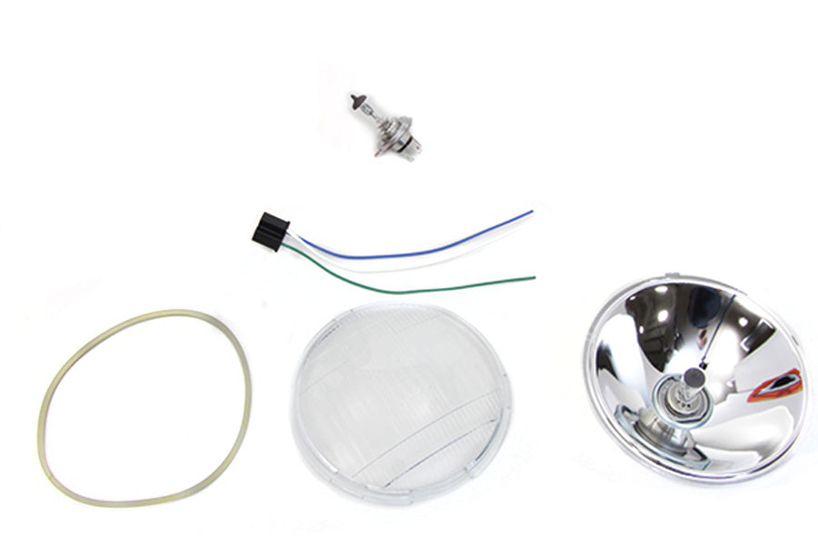 Retro Spring Fork Headlamp H-4 Bulb Kit
