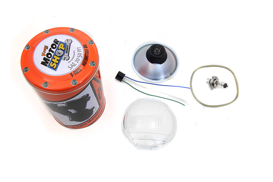 Retro Spring Fork Headlamp H-4 Bulb Kit