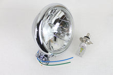 Load image into Gallery viewer, 5-3/4 inch Bates Style 6 Volt LED Headlamp Chrome