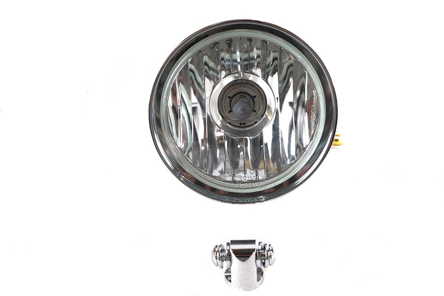 Factory Sample 5-3/4 inch Chrome Rocket Style Headlamp