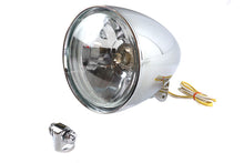 Load image into Gallery viewer, Factory Sample 5-3/4 inch Chrome Rocket Style Headlamp