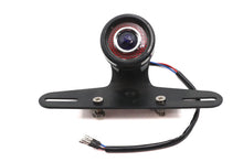 Load image into Gallery viewer, Round LED Fender Mount Tail Lamp Black with Blue Dot