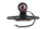 Round LED Fender Mount Tail Lamp Black with Blue Dot