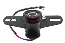 Load image into Gallery viewer, Round LED Fender Mount Tail Lamp Black with Blue Dot