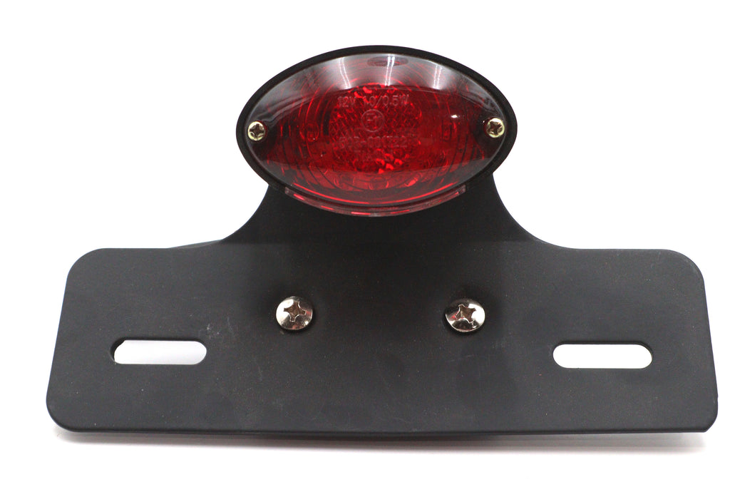 Oval LED Fender Mount Tail Lamp Black