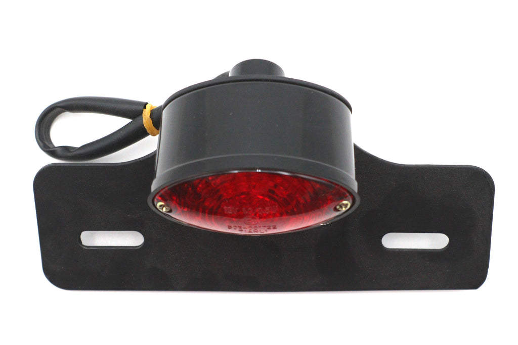 Oval LED Fender Mount Tail Lamp Black