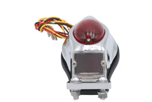Load image into Gallery viewer, Chrome Teardrop Bulb Tail Lamp Assembly with Red Lens