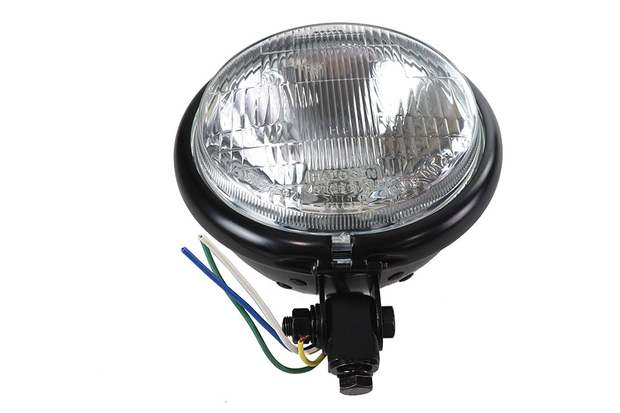 5-3/4 inch Black Round Headlamp