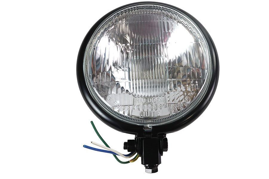 5-3/4 inch Black Round Headlamp