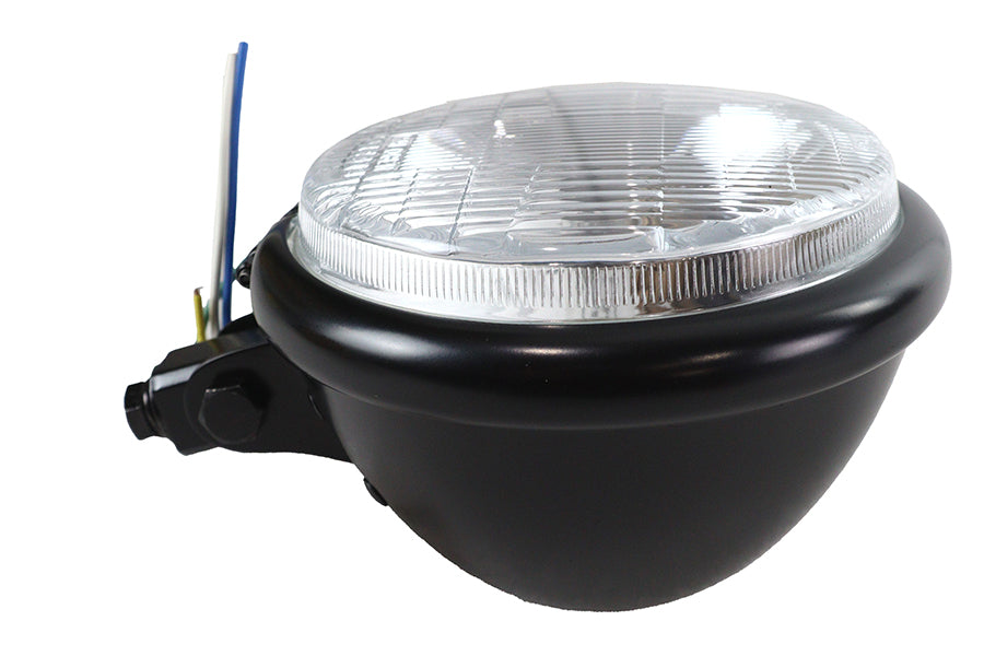5-3/4 inch Black Round Headlamp