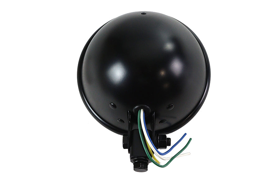 5-3/4 inch Black Round Headlamp