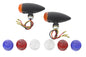 Mini LED Bullet Amber Lens Marker Lamp Set