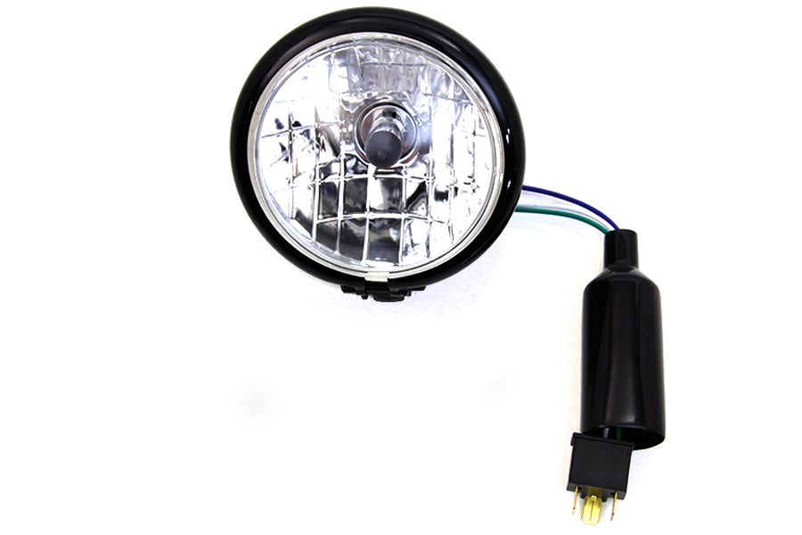 4-1/2 inch Round Headlamp Black