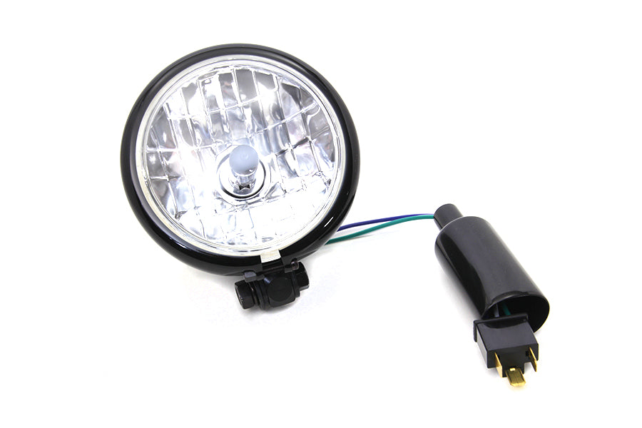 4-1/2 inch Round Headlamp Black