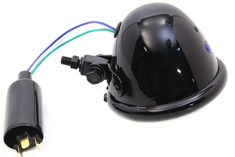 4-1/2 inch Round Headlamp Black