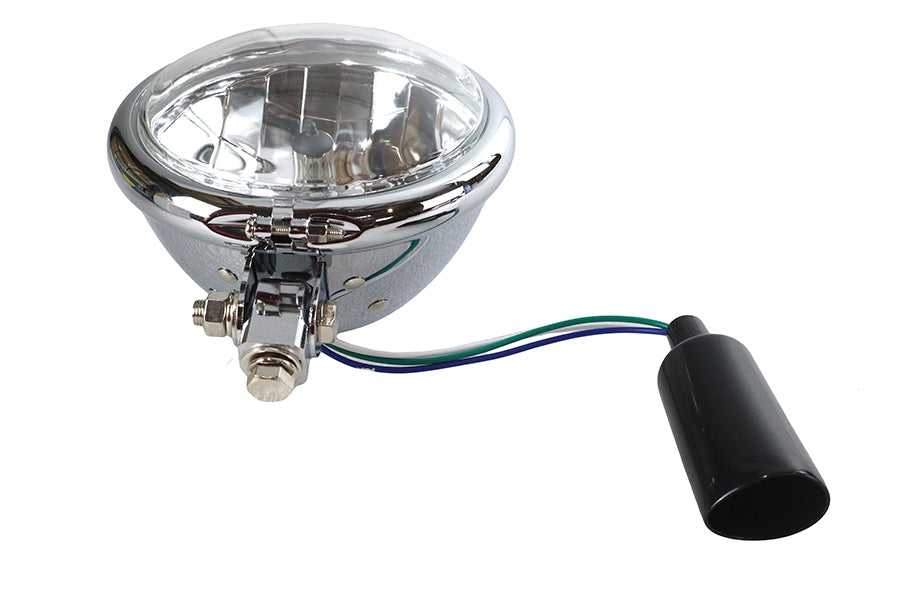 5-3/4 inch Round Headlamp Chrome