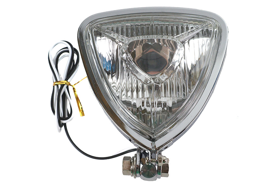 5 inch Triangle Headlamp Chrome