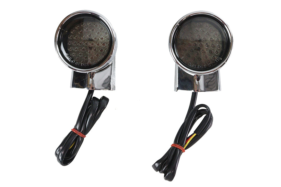 Chrome Revox Bullet LED Front Turn Signal Set