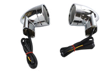 Load image into Gallery viewer, Chrome Revox Bullet LED Front Turn Signal Set