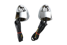 Load image into Gallery viewer, Chrome Revox Bullet LED Front Turn Signal Set