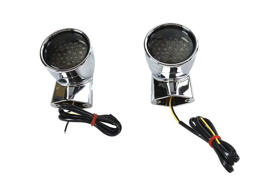 Chrome Revox Bullet LED Rear Turn Signal Set