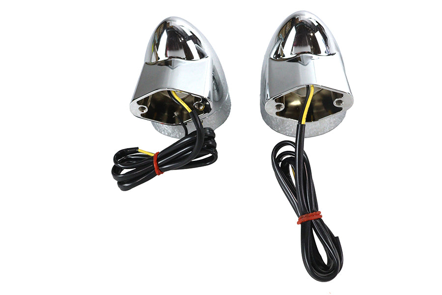 Chrome Revox Bullet LED Rear Turn Signal Set