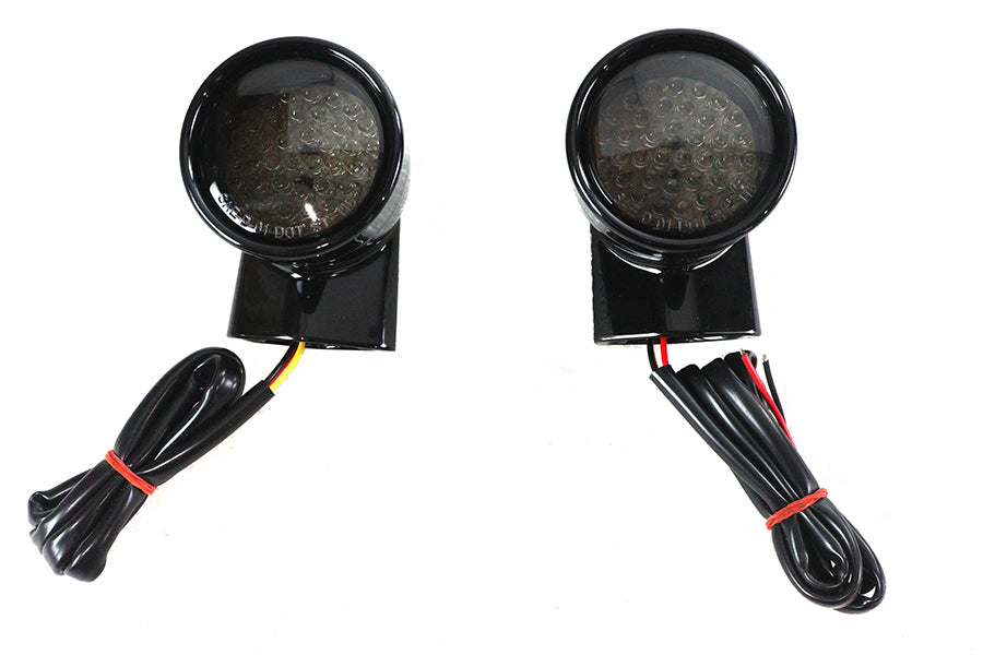Black Revox Bullet LED Front Turn Signal Set