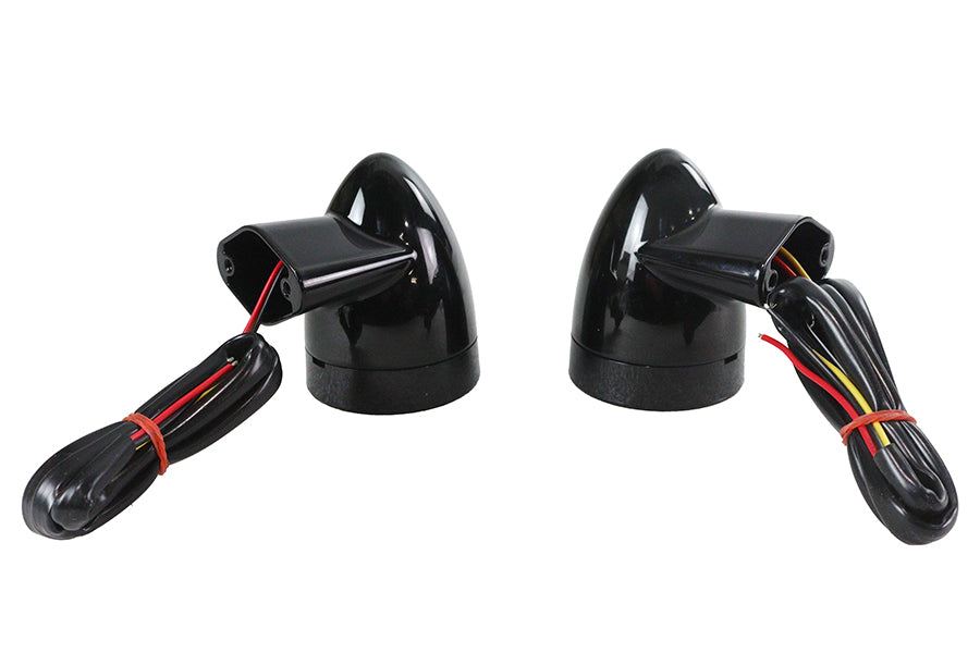 Black Revox Bullet LED Front Turn Signal Set