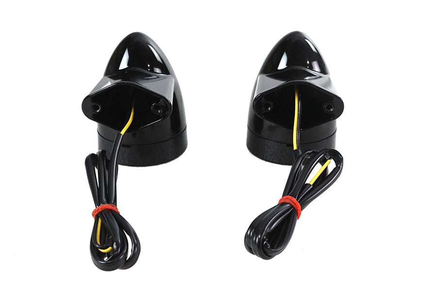 Black Revox Bullet LED Rear Turn Signal Set