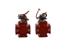 Load image into Gallery viewer, Mini Marker Lamp Set Maltese Style Red Lens