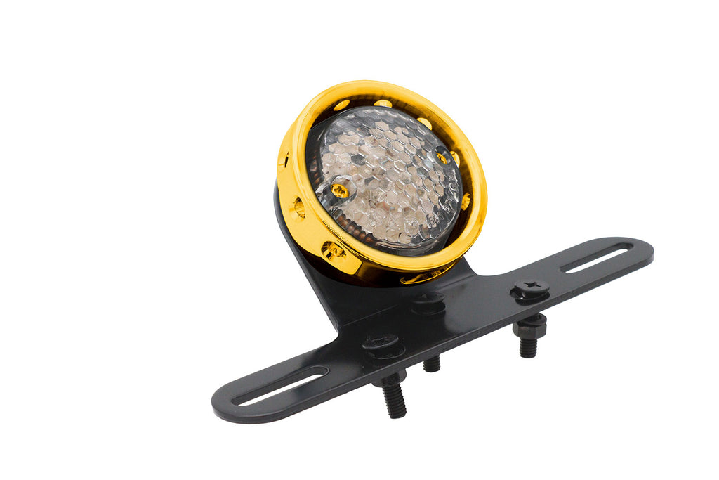 Drilled Gold Bezel Tail Lamp