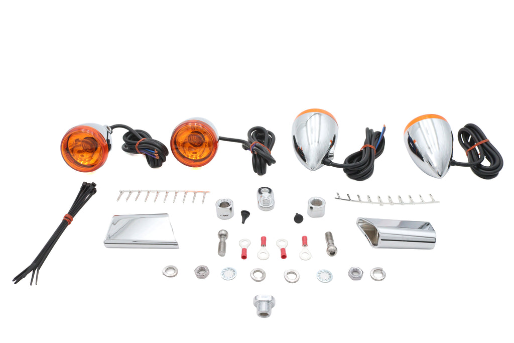 Chrome Bullet Style Turn Signal Kit