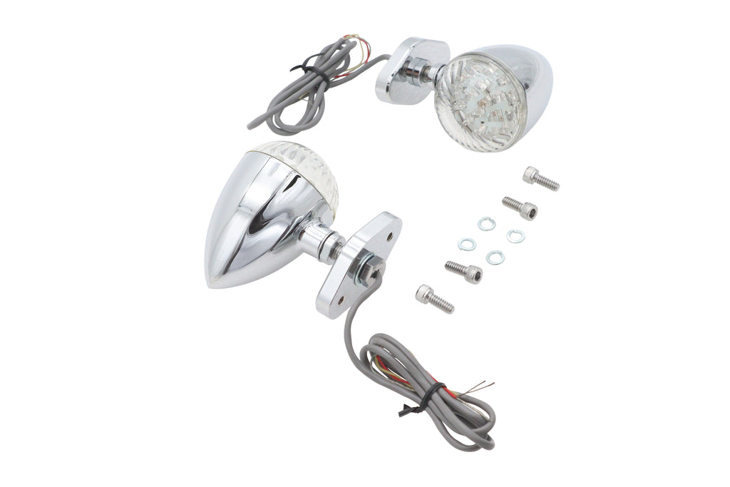 LED Bullet Turn Signal Set with Bracket Mount