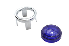 Load image into Gallery viewer, Blue Dot Lens with Chrome Ring