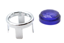 Load image into Gallery viewer, Blue Dot Lens with Chrome Ring