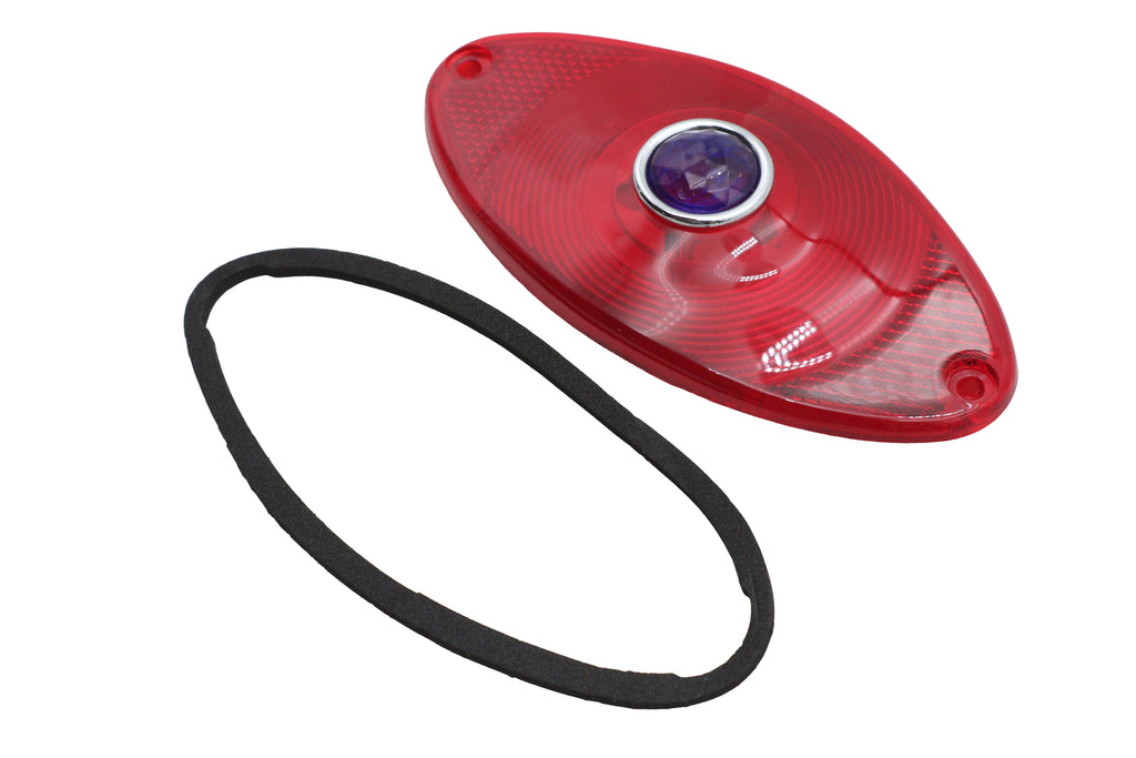 Tail Lamp Lens Cateye Style with Blue Dot