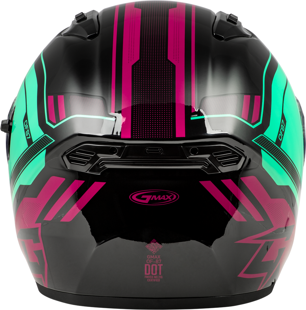 Of 87 Duke Helmet Black/Aqua/Coral Xs