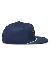 Load image into Gallery viewer, Label Snapback Hat Navy