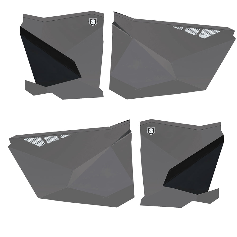 Traditional Half Doors Titanium Metallic