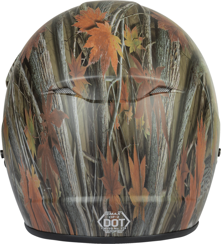 Of 2 Open Face Helmet Leaf Camo Xs