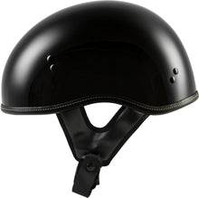Load image into Gallery viewer, .357 Solid Half Helmet Gloss Black Xs
