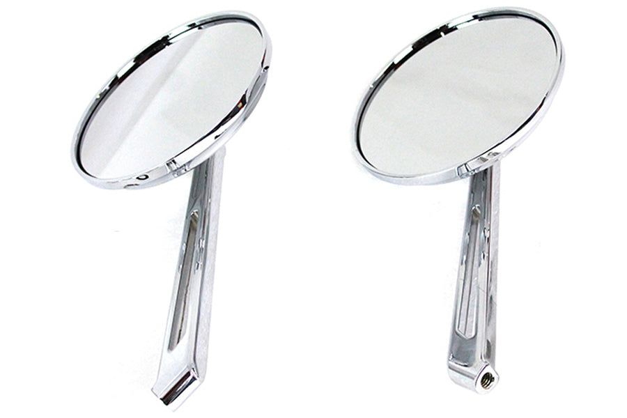 Air Flow Mirror Set with Straight Billet Stems
